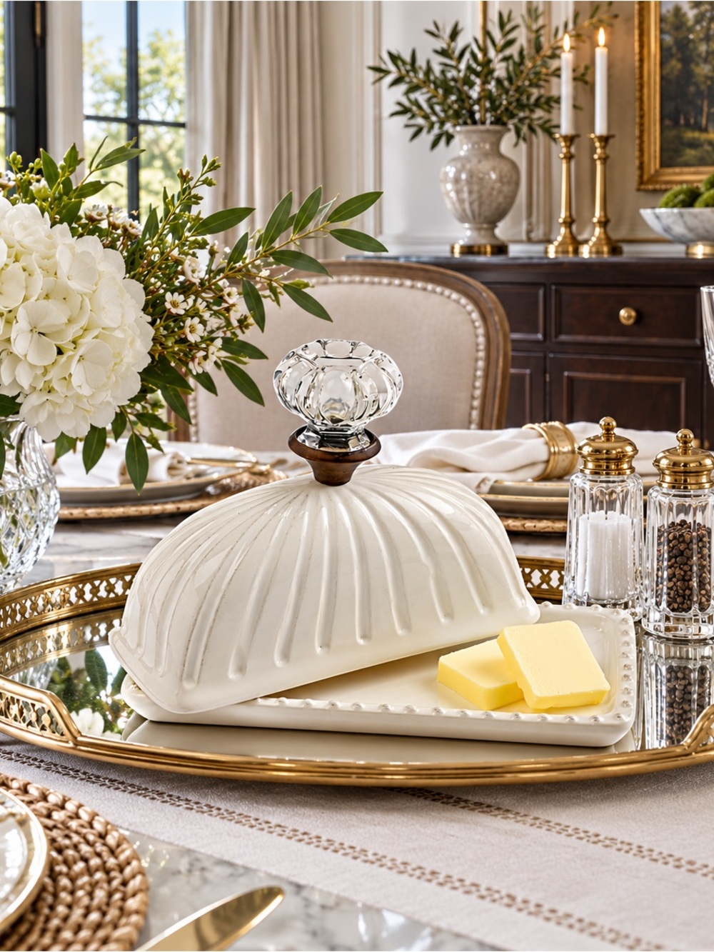 Mud Pie Door Knob Butter Dish